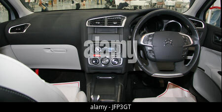 2012 Citroën C4-Interieur Stockfoto