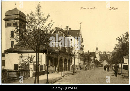 19849-Döbeln-1915-Bismarckstraße-Brück & Sohn Kunstverlag Stockfoto