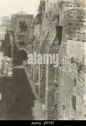 A. Salzmann - Saint-Grabes Gesicht Ouest-Rue du Patriarche Jerusalem Stockfoto