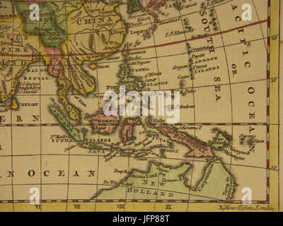 Einer späteren Karte von Lachs aus A neuen geographischen und historischen Grammatik...  28W. Johnston London29 1766 Asien 28176629 Süd-Ost