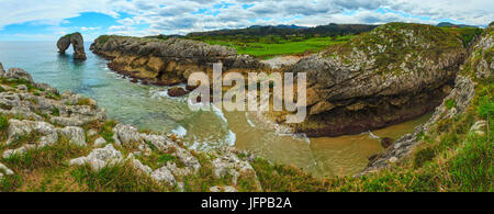 Villahormes Cliffs und Canyon, Spanien. Stockfoto