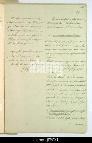 AGAD Zapiski Sporządzone w Komisji Rządowej Spraw Wewnętrznych ich Duchownych Dotyczące Patriotycznej Postawy ks. Antoniego Kotowskiego 21 Stockfoto