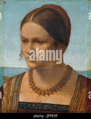 Albrecht Dürer - Bildnis Einer Jungen Venezianerin - Google Art Project Stockfoto