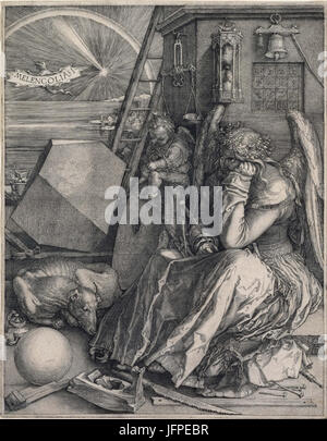 Albrecht Dürer - Melencolia I - Google Art Project (465009) Stockfoto
