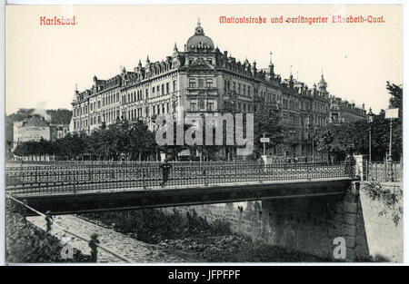 116 - Karlsbad-1910-Maltonistraße-Brück & Sohn Kunstverlag Stockfoto