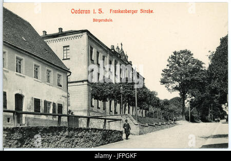 12168-Oederan-1910-Frankenberger Straße, erste Brück & Sohn Kunstverlag Stockfoto