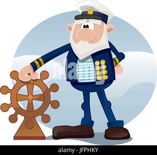 Alter Seemann Stock Vektor