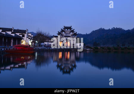 Das UNESCO-Welterbe alte Dorf von Xidi, Anhui, China Stockfoto