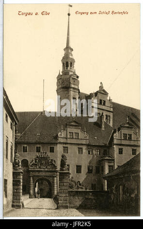 12902-Torgau-1911-Eingang Zum Schloß Hartenfels-Brück & Sohn Kunstverlag Stockfoto