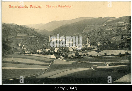 13777-Petschau-1912-Blick Auf Petschau Vom Petersberge-Brück & Sohn Kunstverlag Stockfoto