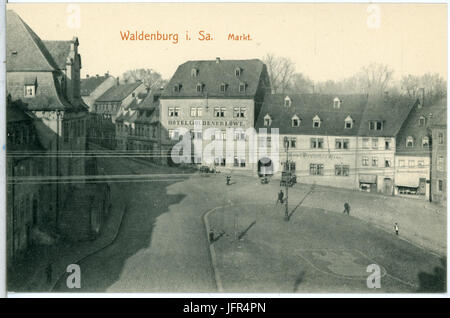 14235-Waldenburg-1912-Markt-Brück & Sohn Kunstverlag Stockfoto