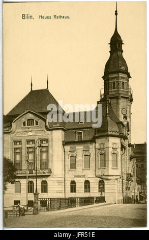 14390-Bilin-1912-Neues Rathaus-Brück & Sohn Kunstverlag Stockfoto