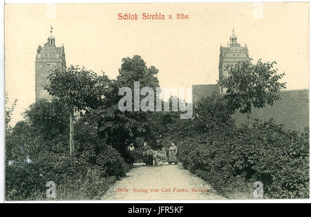 10079-Strehla-1908-Schloß-Brück & Sohn Kunstverlag Stockfoto