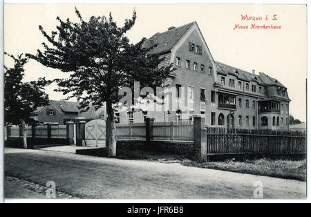 15317-Wurzen-1913-Neues Krankenhaus-Brück & Sohn Kunstverlag Stockfoto