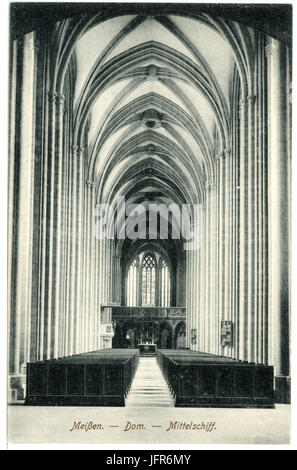15541-Meißen-1913-Mittelschiff-Brück & Sohn Kunstverlag Stockfoto