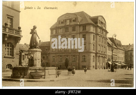 15771-Döbeln-1913-Obermarkt-Brück & Sohn Kunstverlag Stockfoto