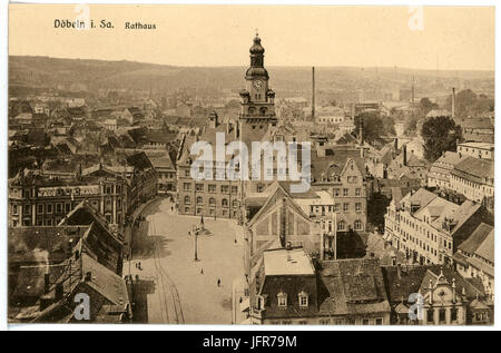 15925-Döbeln-1913-Neues Rathaus-Brück & Sohn Kunstverlag Stockfoto