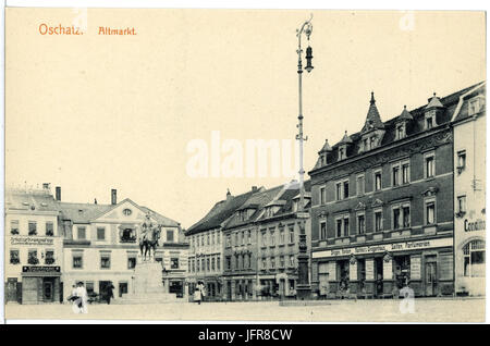 16697-Oschatz-1913-Altmarkt-Brück & Sohn Kunstverlag Stockfoto