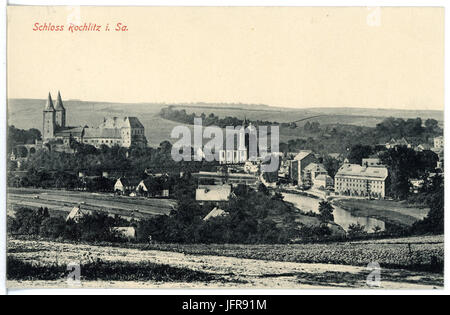 17083-Rochlitz-1913-Schloß-Brück & Sohn Kunstverlag Stockfoto