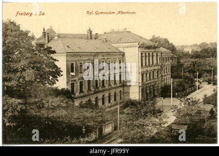 17 7-Freiberg-1914-Gymnasium Albertinum-Brück & Sohn Kunstverlag Stockfoto