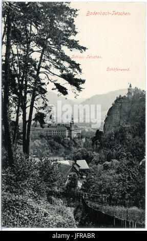 17972-Bodenbach-1914-Schäferwand Und Schloß bekannt-Brück & Sohn Kunstverlag Stockfoto