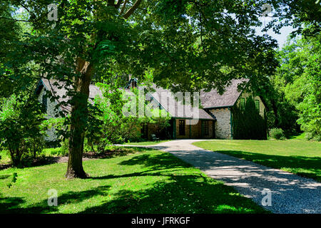 Woodside National Historic Site Kitchener ON Kanada im Sommer. Ehemalige Heimat der kanadische Premierminister William Lyon Mackenzie King. Stockfoto