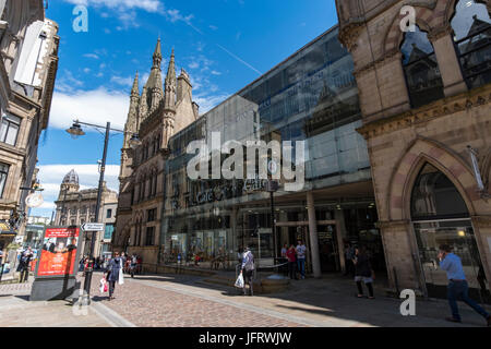 Die sagenhaft reich verzierten Wolle Börsengebäude im Herzen von Bradford City Centre, West Yorkshire, UK, jetzt die Heimat Waterstone Buchladen. Stockfoto