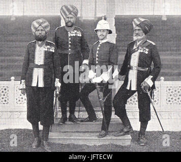 25. Punjabis - Delhi Durbar 1911 Stockfoto