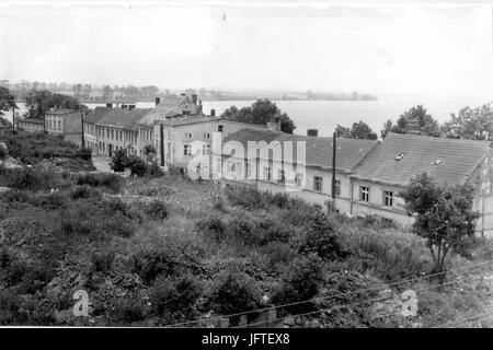 36 Kamień Pomorski - Widok Z Wieży Katedralnej Na Zabudowę Ul. Zaułek Rybacki ich W. Stwosza Stockfoto