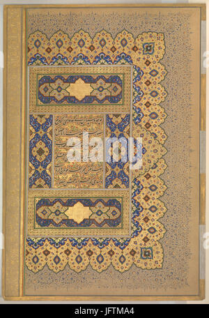 Rosette mit Namen und Titel von Shah Jahan, Folio aus dem Shah Jahan Album erfüllt DP249547 Stockfoto