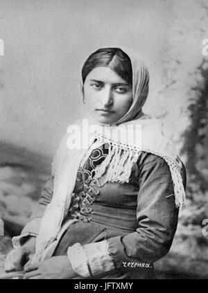 D09FD0BED0BAD0BED0BBD0B5D0BDD0BDD18BD0B9 D0BFD0BED180D182D180D0B5D182 D0BCD0BED0BBD0BED0B4D0BED0B9 D187D0B5D187D0B5D0BDD0BAD0B8. 1897 D0B3. Stockfoto