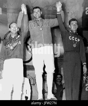 Allan Jay Giuseppe Delfino Bruno Habārovs 1960 Olympics Stockfoto