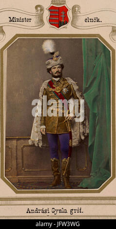 AndrơA1ssy Gyula Miniszterelnök Szinezett fotó Stockfoto