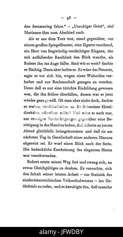 Arthur Schnitzler - Flucht in Die Finsternis - 048 Stockfoto