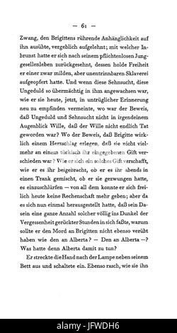 Arthur Schnitzler - Flucht in Die Finsternis - 061 Stockfoto