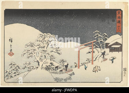 Brooklyn Museum - Seki Nr. 48 vom Reisho Tokaido - Utagawa Hiroshige 28Ando29 Stockfoto