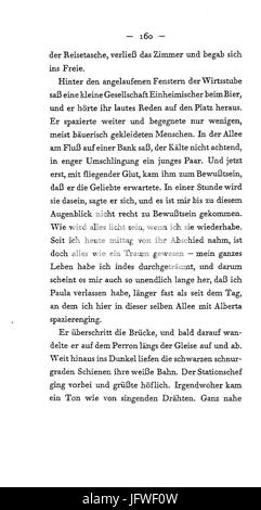 Arthur Schnitzler - Flucht in Die Finsternis - 160 Stockfoto