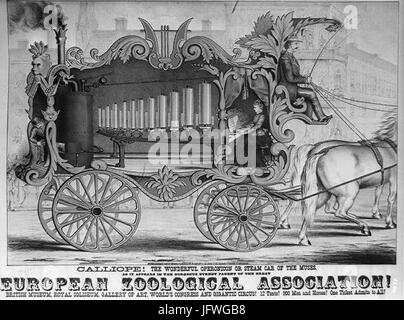Calliope 28music29 Wagen für europäischen zoologischen Verein Stockfoto