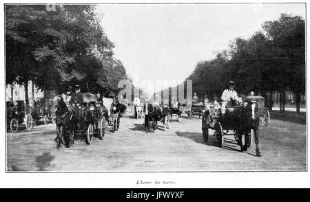 Clément Maurice Paris En Plein Air, BUC, 1.897.072 L'Heure des Fiaker Stockfoto