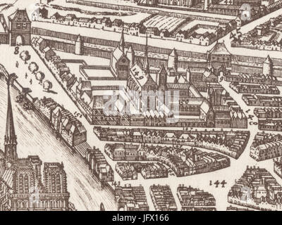 Collège des Bernardins im Jahre 1618 Stockfoto