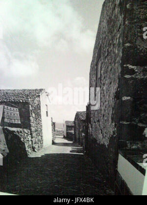 Corvo, Início do Séc, XX, Ruas de Vila do Corvo, Arquivo de Villa Maria, Angra do Heroísmo, Ilha Terceira, Azoren Stockfoto