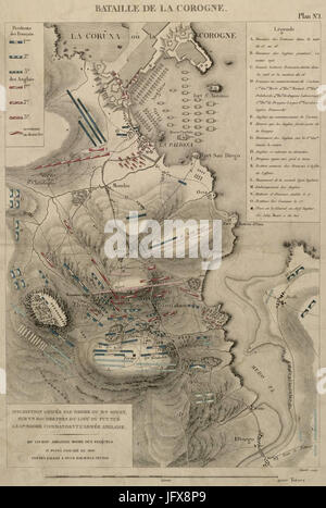 Bataille De La Corogne - plan. n ° 1 Stockfoto