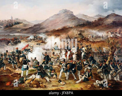 Bataille De La Première Guerre Carliste 1833-1840 Stockfoto