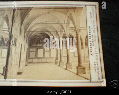 Bernoud Alphonse 281820-188929-Chiostro di S. A.... Firenze Stockfoto