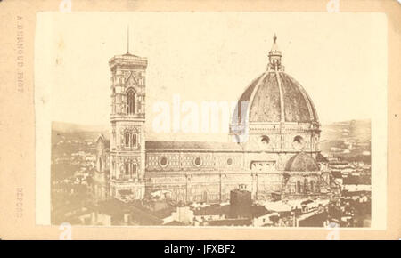 Bernoud Alphonse 281820-188929-Firenze - Dom - 1860 s Stockfoto