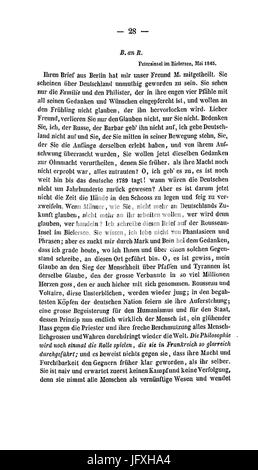 Deutsch Franz Jahrbücher (Ruge Marx) 028 Stockfoto