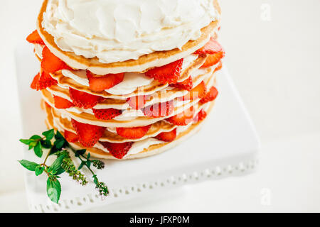 Pfannkuchen-Kuchen Stockfoto