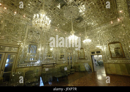 Brilliant Hall (TALAR-E BRELIAN), Golestan Palace, Teheran, Iran Stockfoto