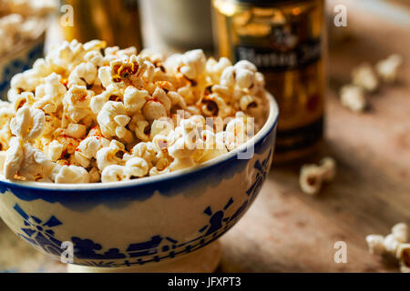 Popcorn und ber Stockfoto