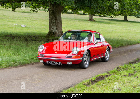 Mark Woodward Classic Events, einer der 12 zeigt an verschiedenen Standorten im Land gehalten und verfügt über mehr als 400 Oldtimer, Oldtimer-Fahrzeugen. Stockfoto